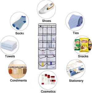 Hanging <b>Shoe</b> Organizer for Closet Large Mesh Pockets Hanging <b>Shoe</b> Rack Holder Hanger Over the Door <b>Shoe</b> Organizers - Product Image 3