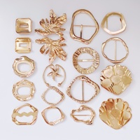 Boucles de ceinture à barrette centrale irrégulière, accessoires de vêtement DIY, cuir, métal, vêtements, manteaux, impression, placage, détection d'aiguille JQR
