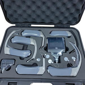 Laryngoscope réutilisable à six lames prix usine Photo record fonction LCD Laryngoscope vidéo portable - Product Image 5