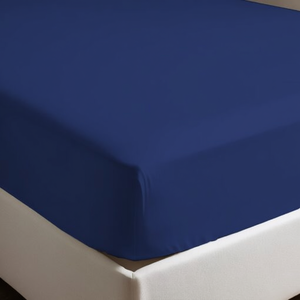 <b>Fitted</b> <b>Sheet</b> 100% Cotton Blue Uk <b>Single</b> 90x190cm - Product Image 3