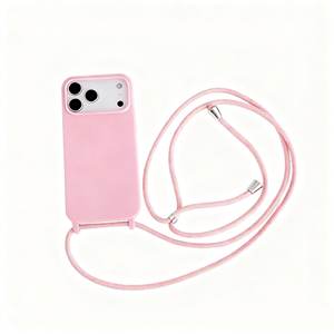 Étui <span class=keywords><strong>avec</strong></span> <span class=keywords><strong>cordon</strong></span> lisse personnalisé pour <span class=keywords><strong>iPhone</strong></span> 17 17promax 17pro, lanière antichoc en TPU, bandoulière, couverture de téléphone, <span class=keywords><strong>protection</strong></span> - Product Image 1