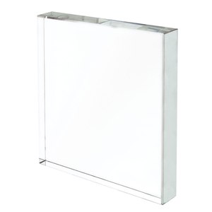 PAPERWEIGHT SQUARE 80x80x19 Mm Accesorio de escritorio de cristal transparente - Product Image 2