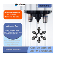 Vickers Hardness Tester Indenter, 136° Regular Square-based Pyramid, square Indentation, Suitable for All Load Ranges.