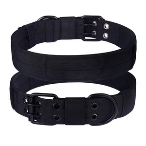 Orta-Büyük Boy Kişiselleştirilmiş Eğitim İçin Açık Hava Evcil Hayvan Malzemeleri Taktiksel Ayarlanabilir Naylon Sağlam Köpek Tasması Kurdeleleri - Product Image 4