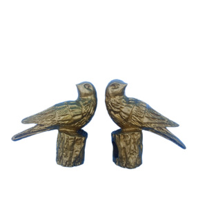 Bird-shaped Curtain <b>Rod</b> Finials Gold <b>Plastic</b> Antique Design Decorative Accessories for Curtains - Product Image 5