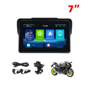 Pantalla Inalámbrica CarPlay Keykeer de 7 Pulgadas, Gran Venta, Bajo Precio, Navegación Android Auto para Motocicleta, <span class=keywords><strong>GPS</strong></span> con Resistencia al Agua IP67 - Product Image 1