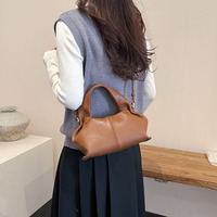 Sac à main en PU pour femme Nichedesign, nouvelle collection 2026, sac bandoulière croisé type dumpling, fermeture magnétique, luxe haut de gamme