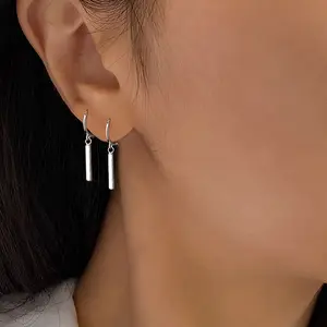 simple temperament word earrings personality unique earring wild Internet celebrity ear studs