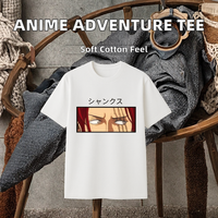 T-shirt graphique personnalisé style anime aventure |   Tissu doux 100% coton unisexe |   Col rond Coupe classique |   220g Manches courtes |   OEM/ODM |
