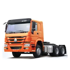 Sử dụng HOWO Xe Tải Đầu 371HP 420hp động cơ diesel máy kéo Trung Quốc Thương hiệu máy kéo xe tải đầu 6x4 10 Lốp xe tải