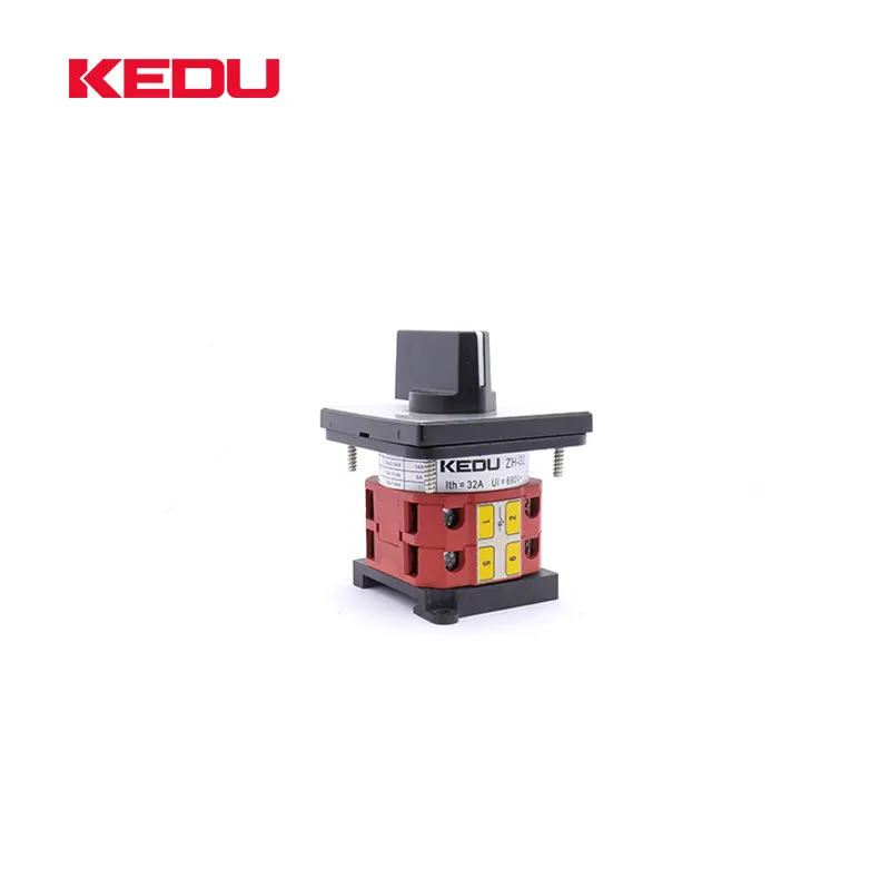 KEDU ZH-32 32A 6 Position Rotary Cam Switch With CE Fast Installation 6 Floor Cam Starter Switch