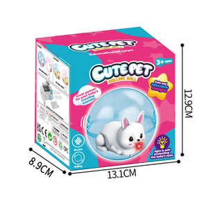 Electric Hamster <b>Rolling</b> Ball Toy With Rabbit And Mouse For Kids 2-6 Years Old Plastic Pet Toy Educational Gift - Product Image 5