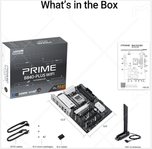 لوحة أم ASU Prime WIFI AMD AM5 B840 ATX متقدمة AI جاهزة DDR5 PCIe 3X <span class=keywords><strong>M</strong></span>.2 wi-fi 6E Gb LAN DisplayPort - Product Image 5