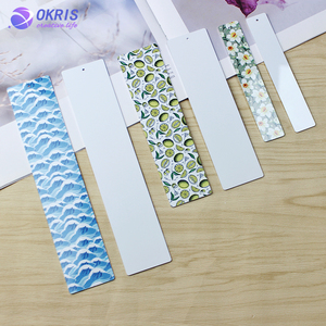 Cá tính trống truyền nhiệt nhôm bookmark số lượng lớn DIY thăng hoa Bookmark với lỗ và tua đầy màu sắc - Product Image 2