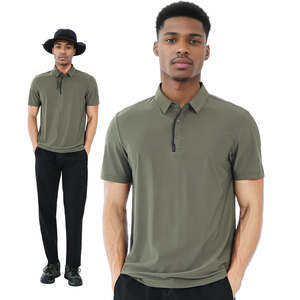 2025 mode hommes Polo de Golf grande taille personnalisé Jacquard conception anti-rétrécissement résistant à la sueur équipe uniforme Polo - Product Image 3