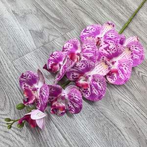 9-head Phalaenopsis 3D stampato fiore artificiale 70 colori per la casa di nozze decorazione floreale all'aperto - Product Image 3