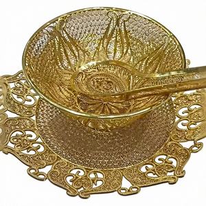 手工制作的复古黄铜花瓶 镀银地板装饰品 传统家居设计 高品质家居礼品 - Product Image 4