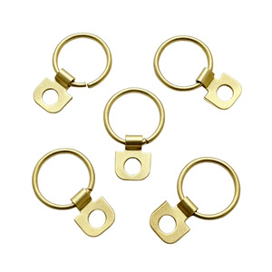 Eye Slip Hook Gold Metal Single Hole <b>Ring</b> For Hanging Frames And Artwork 3 5kg Load Capacity - Product Image 3
