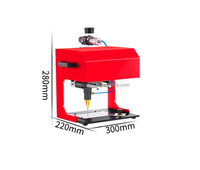 Máquina de Marcado de Placas de Identificación, Máquina de Marcado Neumática Eléctrica Pequeña para Impresión, Codificación y Grabado en Aluminio, Acero Inoxidable y Metal