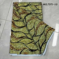 Grand Tissu Africain en Coton 100% Super Wax de Haute Qualité, Imprimé Ankara, 6 Yards, Tissu de Dentelle pour Femmes à Coudre