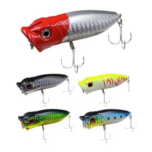 เหยื่อตก<span class=keywords><strong>ปลา</strong></span>เบสเทียม ABS ขนาด 7 ซม. 11.5 กรัม สำหรับอีคอมเมิร์ซข้ามพรมแดน เหยื่อเรืองแสง ลักษณะคล้ายก้างปลา สำหรับพื้นผิวน้ำและพื้นผิวแข็ง แบบ Popper Lure - Product Image 1