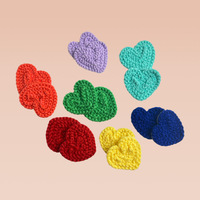 ZSY Personnalisé Crochet Coeurs Applique Brodé Patch Chapeau Décoratif et Sac Vêtements Accessoires