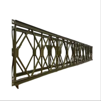 Vente directe d'usine de ponts Bailey à double pont en acier, structure facile à installer