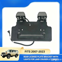 Support de plaque d'immatriculation arrière avec éclairage de plaque d'immatriculation, accessoires de carrosserie tout-terrain pour Toyota Land Cruiser LC71 LC76 LC78