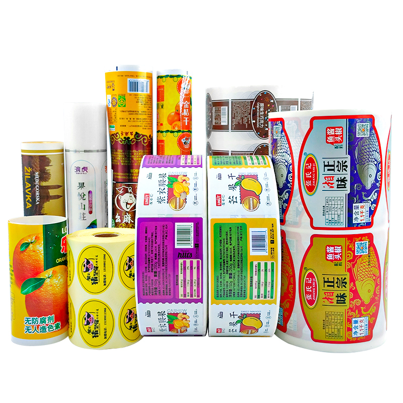 New Custom Brand Logo Black Packaging Label Printing Hot Stamping Vinyl Sticker Adhesive Gold Foil Stickers Roll Vinyl Labels