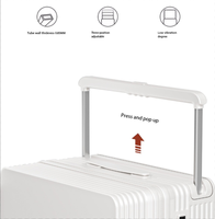 Maleta de PC con ruedas giratorias y asa ancha de 20 pulgadas, con cerradura de combinación, para negocios, con logotipo y patrón personalizados, ¡Gran oferta de fábrica!