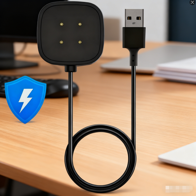 Wireless Charger For Fitbit Sense Versa 3 4 Watch USB Fast Charging Dock Cable