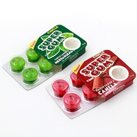 Vente en gros de gomme à bulles fourrée Jus d'orange Pastèque Fraise Menthe Confiture Produit de bonbon aromatisé