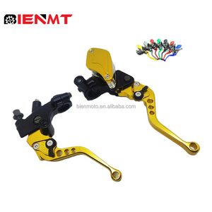 Manillares de bomba universales de 7/8 ", cilindro maestro de <span class=keywords><strong>embrague</strong></span> hidráulico, palancas de <span class=keywords><strong>freno</strong></span> de motocicleta para Honda Yamaha, pulgadas - Product Image 1