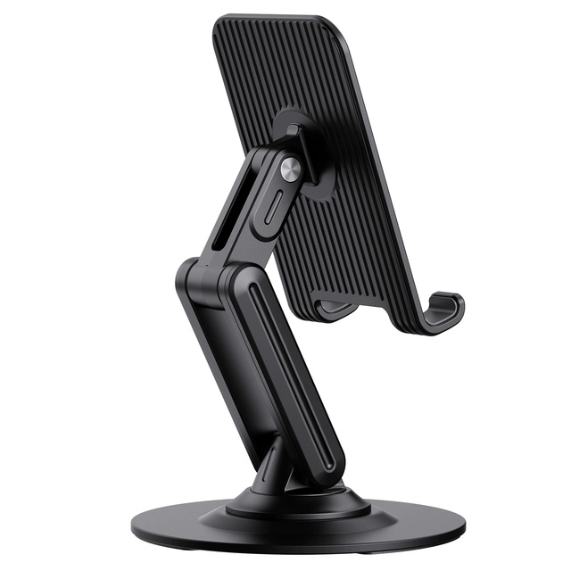 Universal Desktop Phone Tablet Stand, 360° Rotatable Foldable Adjustable Holder for IPad, Height Angle Adjustable