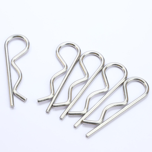 10pcs/bag 304 Stainless Steel/Carbon Steel <b>R</b> Type Spring Cotter Pin Wave Shape Split <b>Clip</b> Clamp Hairpin for Car M1.2 M2 M2.5 M3 - Product Image 4