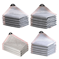 Filet pare-soleil en aluminium réfléchissant 55%~99% pour plantes succulentes de jardin, abri anti-UV pour voiture, auvent extérieur
