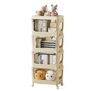 Multifunctional Storage Rack 5 Layers Plastic Movable Baby Toy Storage Cabinet For Baby Supplies Organization - Product Image 4