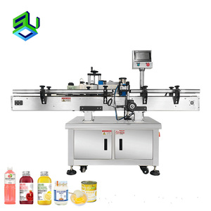 Machine d'étiquetage automatique à grande vitesse pour bouteilles en plastique rondes avec convoyeur antidérapant - Product Image 1