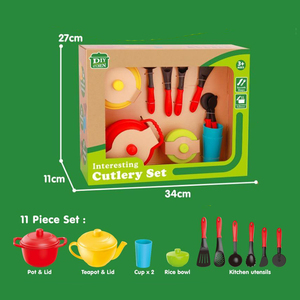 Set da Cucina Giocattolo per Bambini 2-4 Anni, Pentole e Utensili in Paglia di Grano Ecologica, Non Tossico, per Gioco di Ruolo - Product Image 5