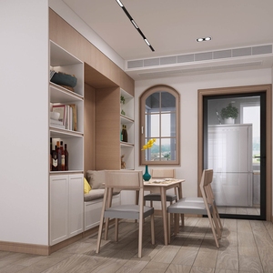 خزائن خشبية مستوحاة من الطراز الياباني بمقاسات مخصصة، حلول للمنزل بأكمله، أثاث غرفة معيشة بسيط وعملي - Product Image 4