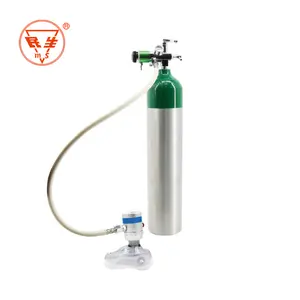 Hastane cga870 vanası regülatörü küçük alüminyum oksijen tıbbi gaz silindirleri