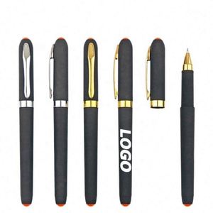 ปากกาโรลเลอร์บอลคลาสสิกแบบปรับแต่งได้พร้อมขอบสีทอง - อุปกรณ์เขียนที่หรูหราสำหรับของขวัญส่งเสริมการขาย - Product Image 1