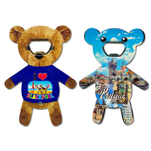 Abridor de botellas de cerveza de plástico con logotipo personalizado de fábrica imán de nevera recuerdo Praha <span class=keywords><strong>Prague</strong></span> abridor de botellas - Product Image 4