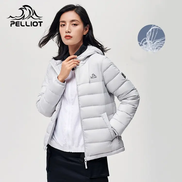 New Release Women's Down Jacket Puffer Jackets Standard Bomber Jacket Knitted Ladies Winter Coats Hooded Light Plus Size Regular