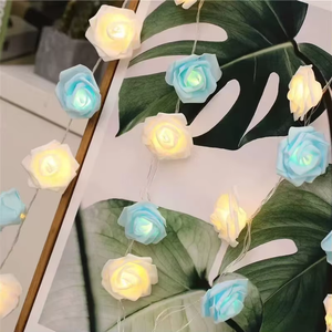 <strong>LED</strong> Light Artificial Rose Flower <strong>String</strong> for Wedding Event &amp; Party Decor for Christmas &amp; Garden Lighting - Product Image 5