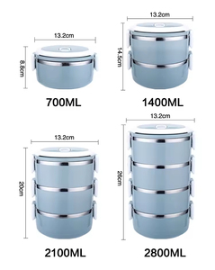 Square 1-3L Leakproof <b>Plastic</b> Bento <b>Box</b> for Kids Customized Single Tier Takeaway <b>Lunch</b> Container - Product Image 4