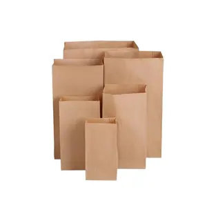 حقائب من الورق البني كرافت (50 عد)-حقائب من الورق البني للبقالة بكميات كبيرة-حقائب ورقية كبيرة للتسوق في البقالة