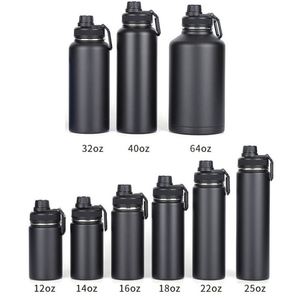 Promotional Drinkware 32oz Custom Logo Stainless Steel Vacuum Drink Bottle Insulated Water Bottle With Straw - Product Image 2