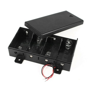 4x1.5V <span class=keywords><strong>D</strong></span> Kích thước UM-1x4 nhựa đen pin chủ trường hợp lưu trữ box với Slide Cover hỗ trợ De BATTERIE batteriehalter - Product Image 5