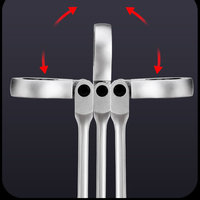 Outils automobiles, réparation automobile, clé à cliquet métrique OEM en acier au carbone, qualité industrielle, tête flexible universelle réversible, 2000 lb-ft max